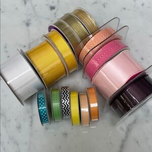 NEW Bundle Bulk Ribbon 16 Spools for Craft Wrapping. Paper Source.